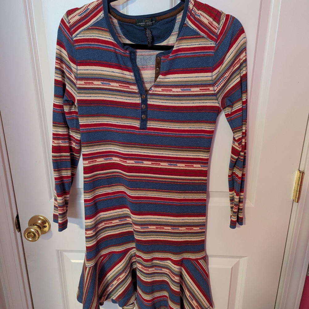Ralph Lauren Multicolor Striped Henley Top